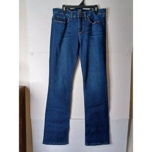 New York & Company Soho Jeans Size 6/30X32 Womens Mid Rise Dark Blue Bootcut